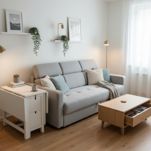 Multifunctional furniture, such as sofa beds and coffee tables with storage drawers, embodies the idea of effectively using a single piece of furniture for multiple purposes, thereby freeing up space.